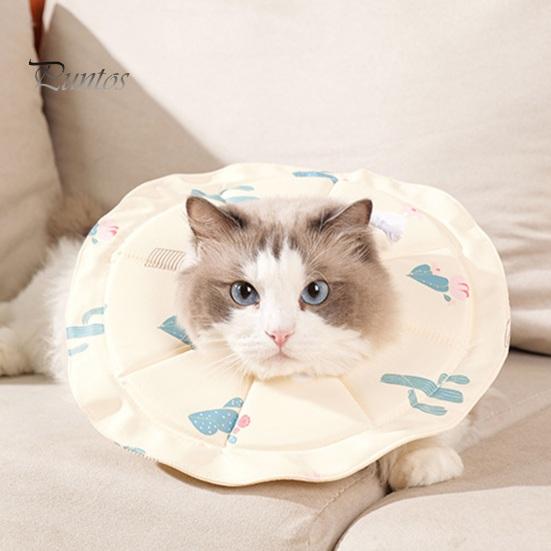 Verstellbares kegelförmiges Haustierhalsband, weich, wasserdicht, Genesungshalsband für Katzen und Kätzchen nach Operationen, Bissschutz, elisabethanisches Halsband für die Fellpflege und das Baden