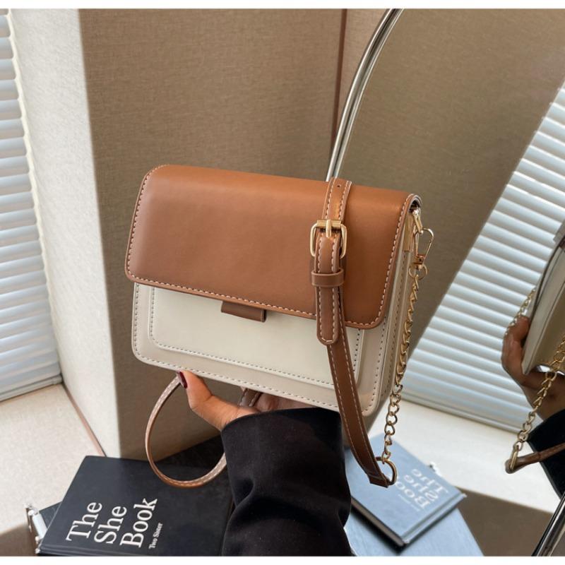 Beliebte kleine Tasche Damen neu einfach und vielseitig Breitband Schulter Messenger Bag Textur kleine quadratische Tasche