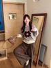 2026 Women's Korean Style Crew Neck Pullover: Loose, Slimming Sweater for Autumn/Winter, Wear Solo or Layered.