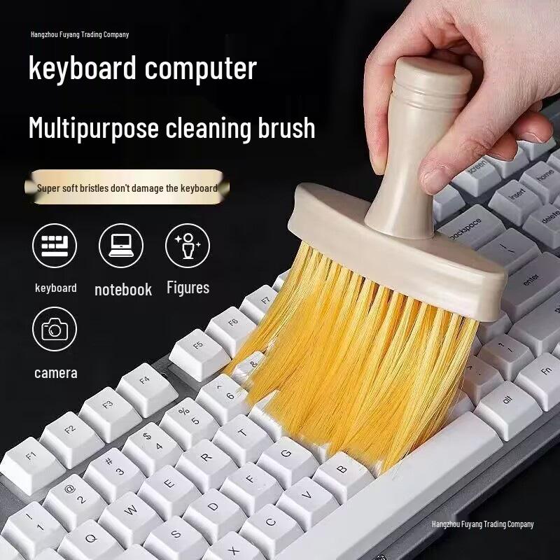 Multifunctional Soft Bristle Keyboard and Crevice Cleaning Brush