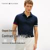 Men's Asian Fit Color-block Cuff Polo Shirt
