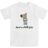 I'm Just A Chill Guy T Shirt Men's Meme Streetwear Cotton T Shirts Summer Comfortable Tee Shirt Dropshipping Oversize Clothing