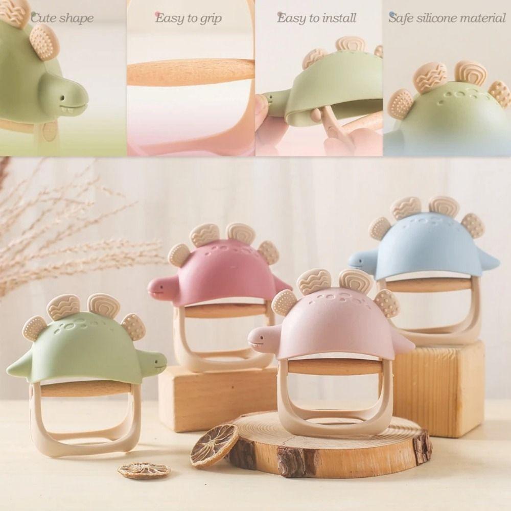 Soft Material Nursing Teething Toys Detachable Silicone Baby Teething Ring  Infant