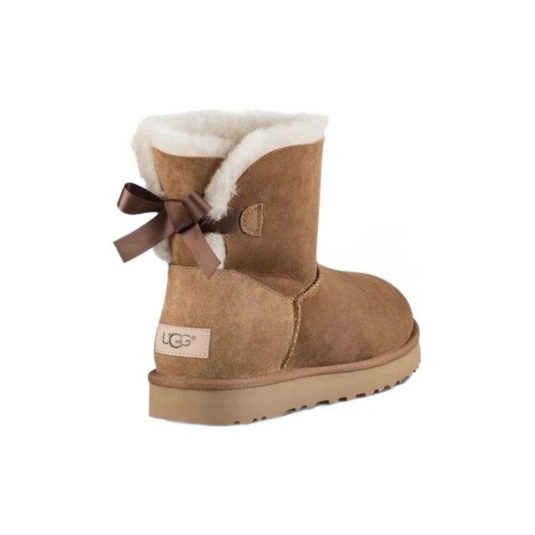 UGG Mini Bailey Bow 2 Kastanie Damen Sneaker Braun 1016501-CHE