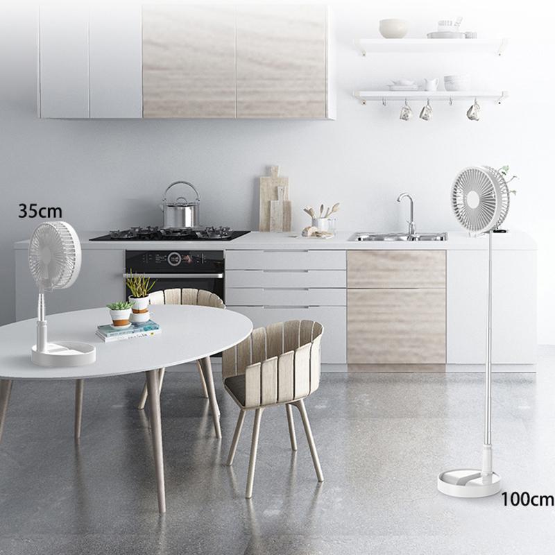 Small Round Table Indoor Floor Outdoor Using Portable Camping Stand Foldable Rechargeable Fan Home Appliance Custom Folding Fan