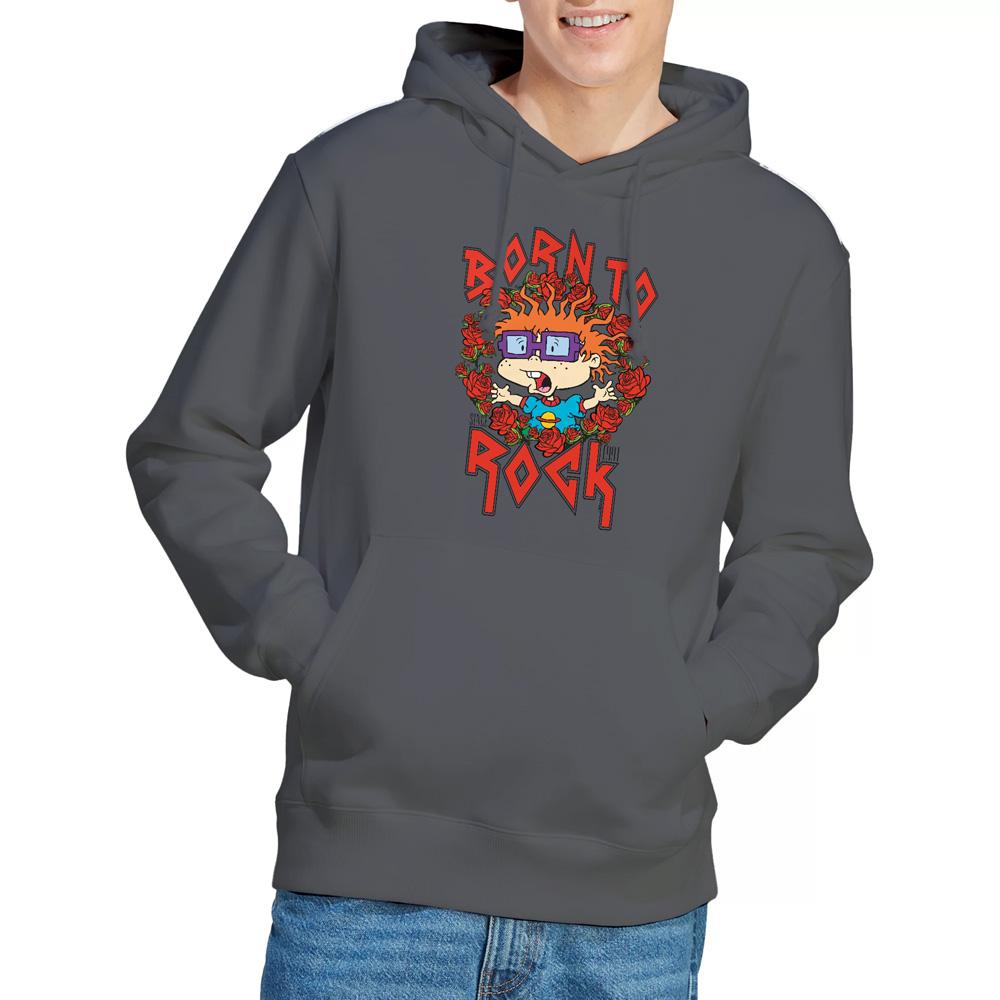 Rugrats Mens Chucky Was Born To Rock Hoodie