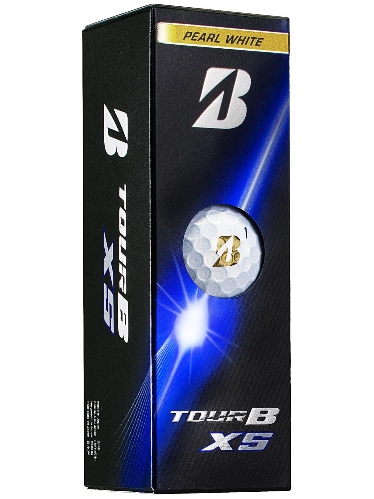 Bridgestone TOUR B XS Golf 1 Sleeve Pearl S6GXJ Balls, (3 Balls), White,