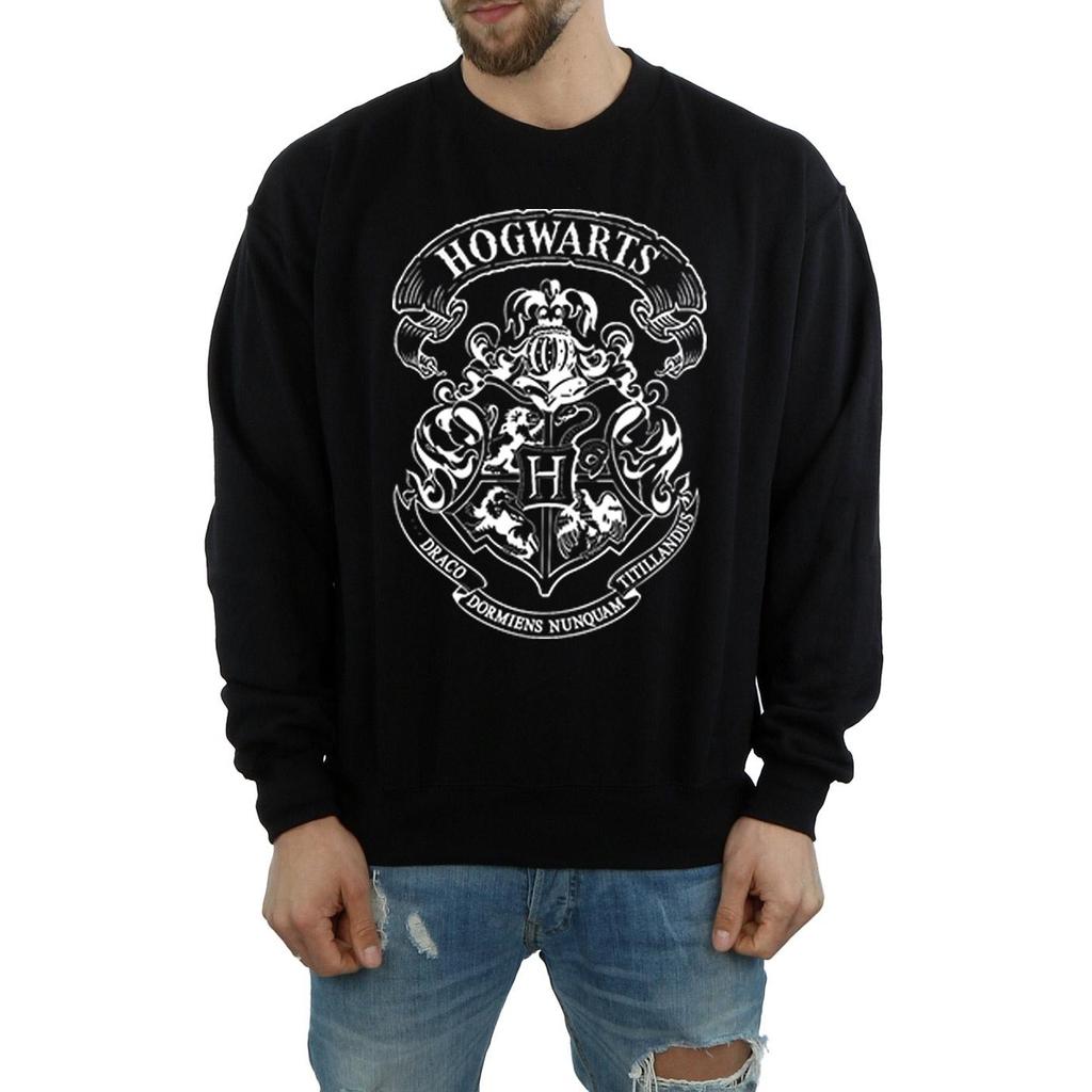 HARRY POTTER Mens Hogwarts Crest Cotton Sweatshirt