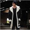 New Fur Integrated Men's Coat Thickened Jacket Imitation Leather Velvet