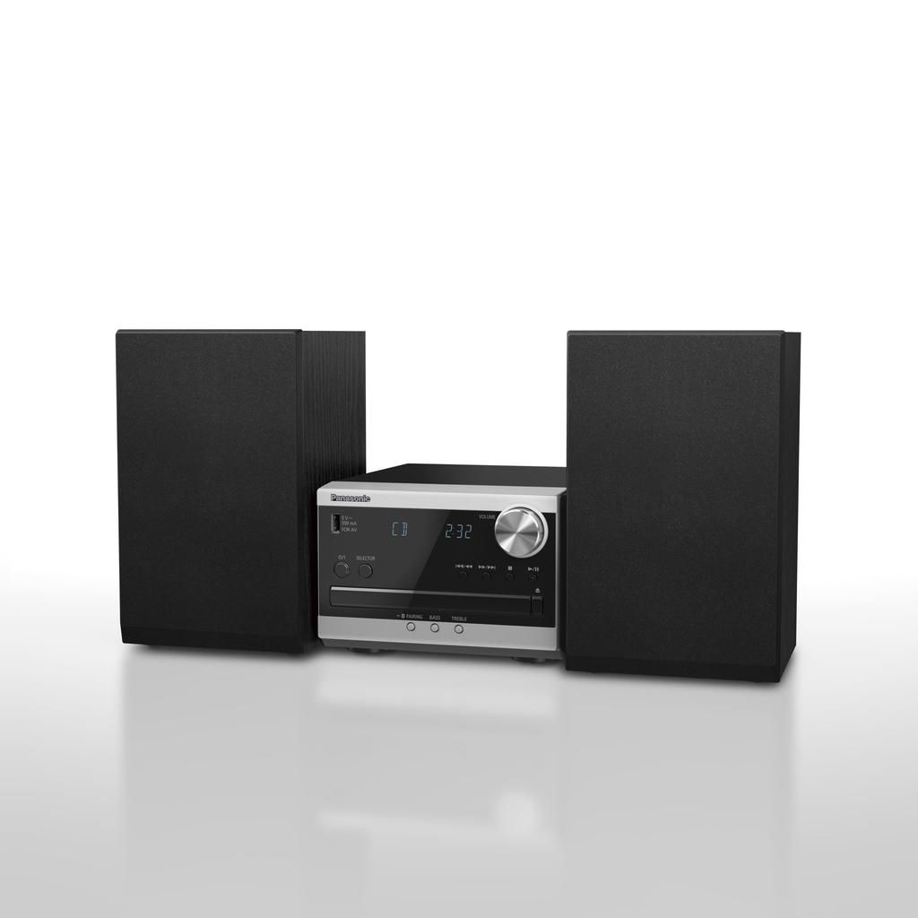 Panasonic Bluetooth-CD-Stereoanlage Silber SC-PM270-S