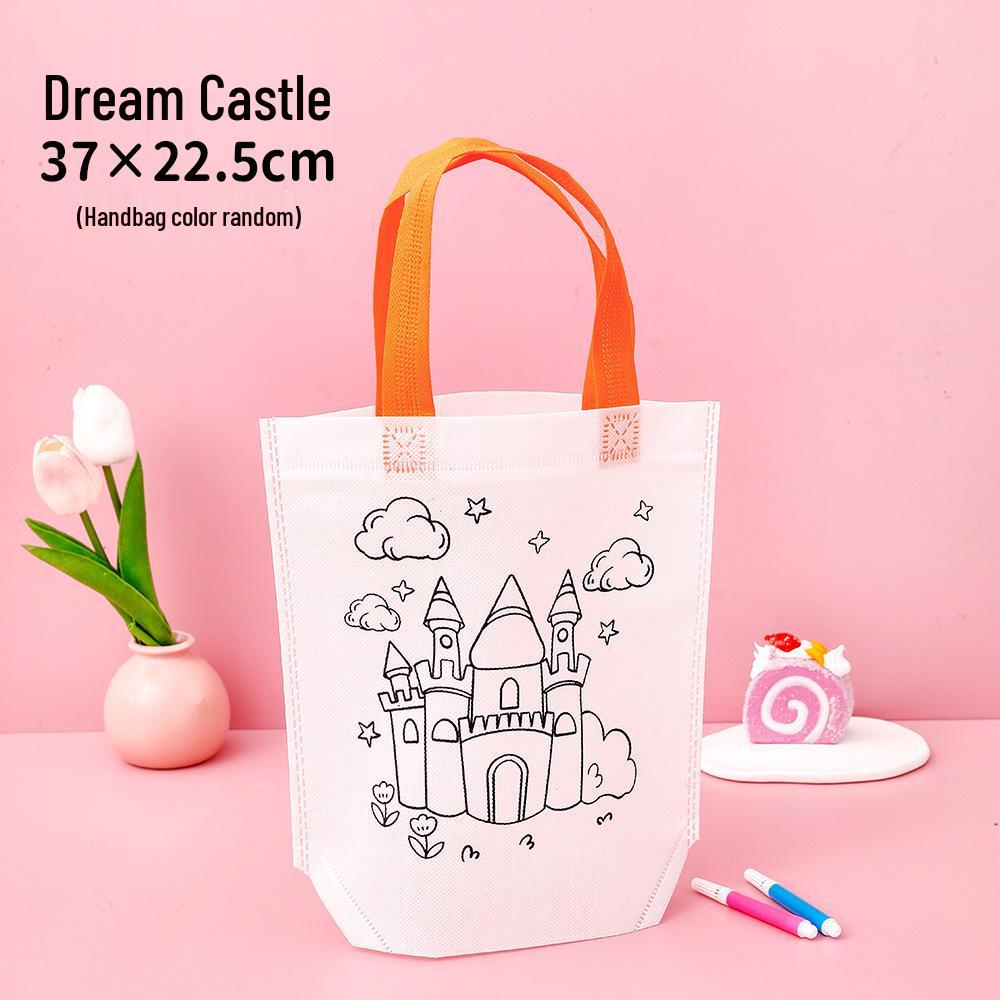 Children's DIY Graffiti Bag: Non-Woven Craft & Coloring Kit