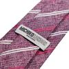 Michiko London KOSHINO Striped Silk Made In Italy with Japanese Perfect Gift for Men and Wine Tie, Fabric, 100% Silk, Women, Unisex, mki-017-B,