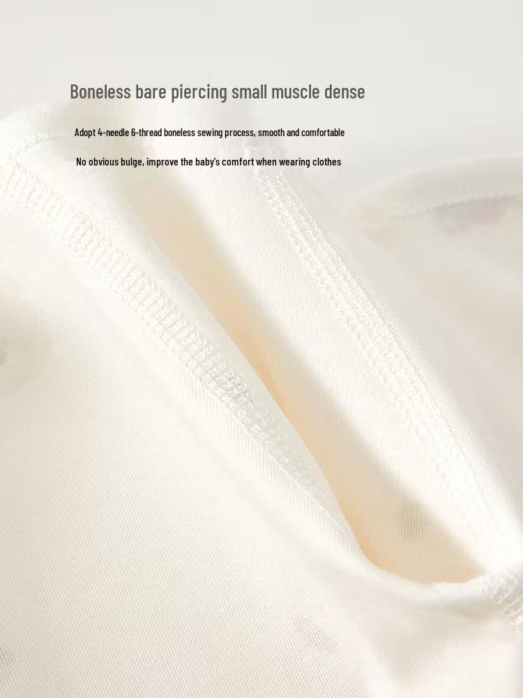 Newborn Baby Long-Sleeve Pure Cotton Top - 0-3 Months, Spring/Autumn