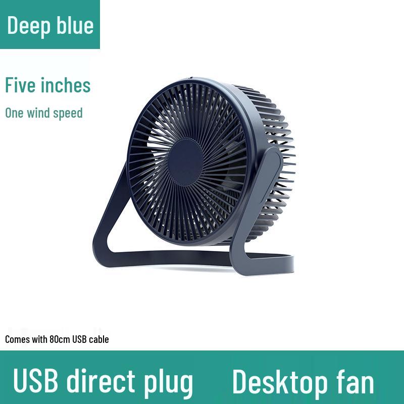 5-Inch USB Mini Electric Desk Fan, Silent Student Office Cooling