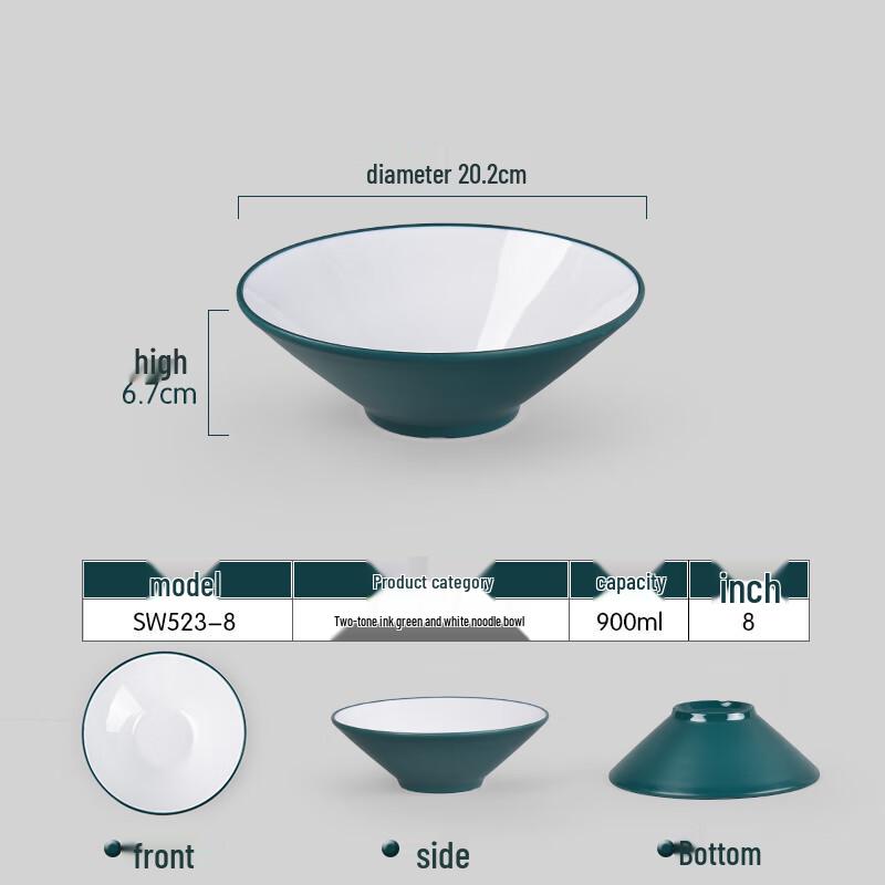 Japanese Style Melamine Noodle Bowl