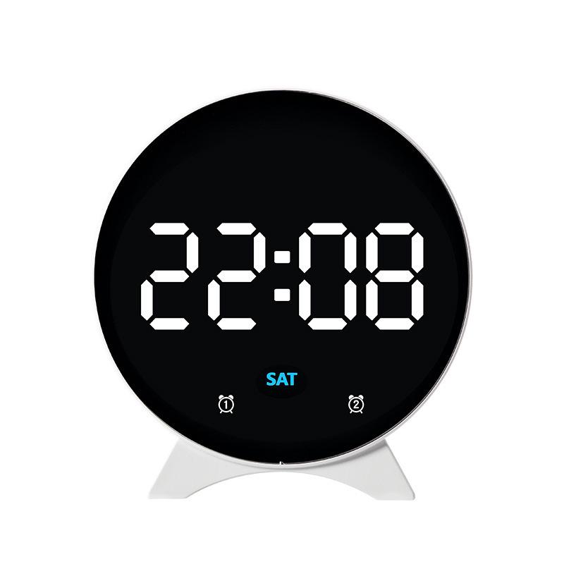 Multifunctional LED Alarm Clock with Temperature Display - Model 6693