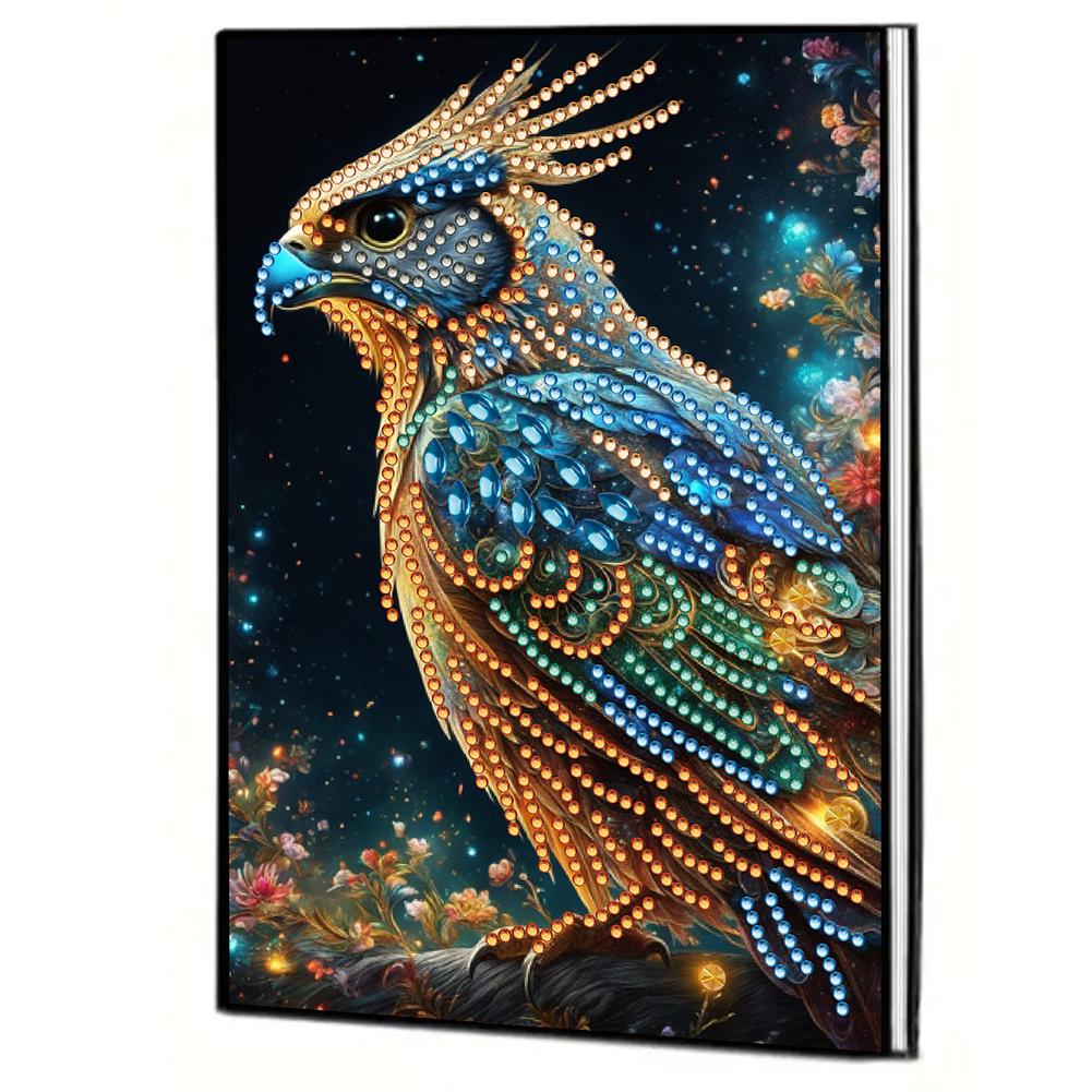 50 Pages A5 Special Shaped Beautiful Pattern 5D Diamond Painting Notebook 5D Diamond Drawing Book Art Birthdays Gifts for Teens