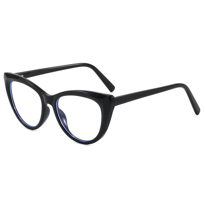 European Fashion Cat Eye Anti-Blue Light Propionate Glasses for Versatile Slimming Effect