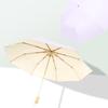 Color glue sun umbrella female sunscreen UV protection advanced sense student umbrella dual-purpose parasol folding