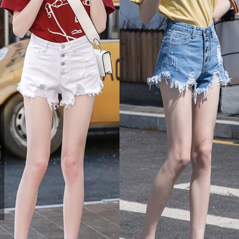Large Size Women's Summer Wear New 20 Denim Shorts Wide Leg Pants Tide