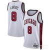 Chicago Bulls Basketball Jersey Men Women Short Sleeve V-Neck Cotton Breathable Athletic Wear Practice Game Fan