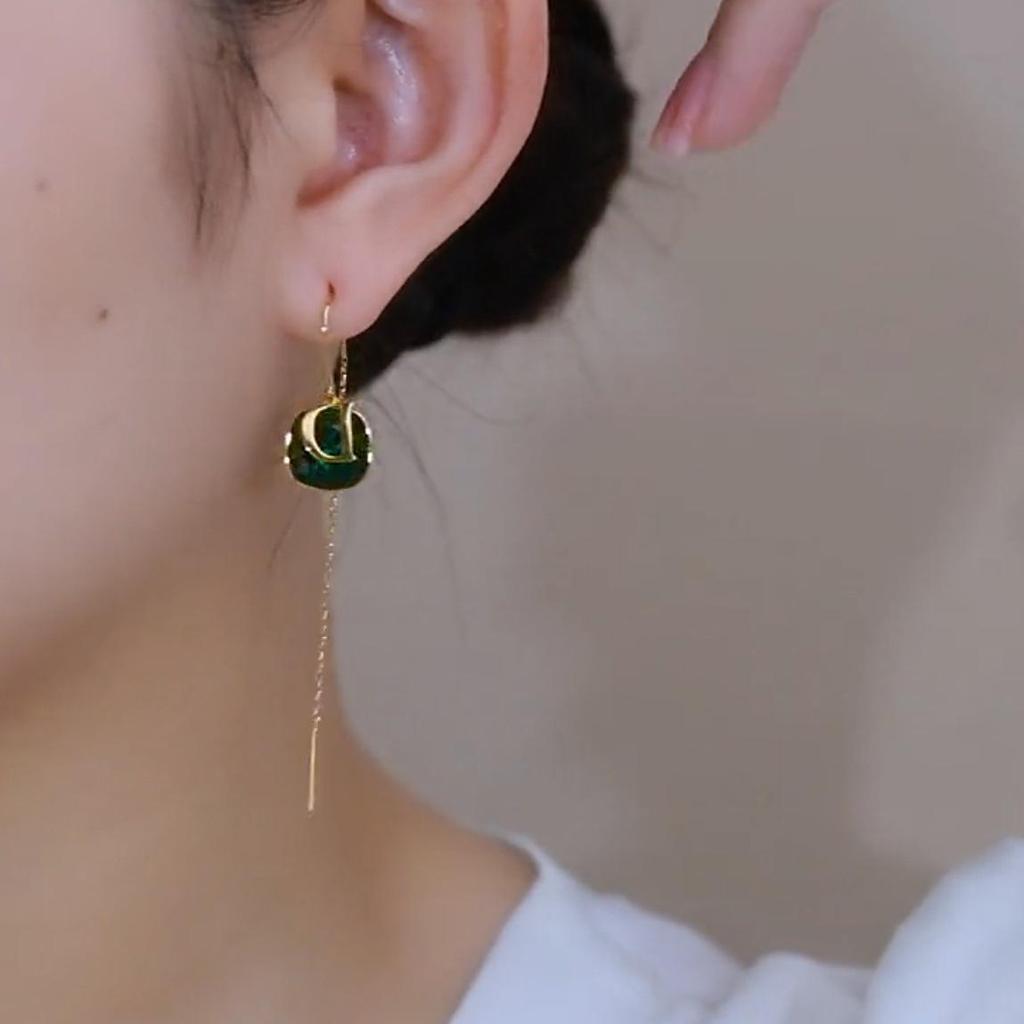 D Lehký Luxus 925 Stříbrné Vláknové Náušnice: Elegantní, špičkový design pro ženy, trend 2022