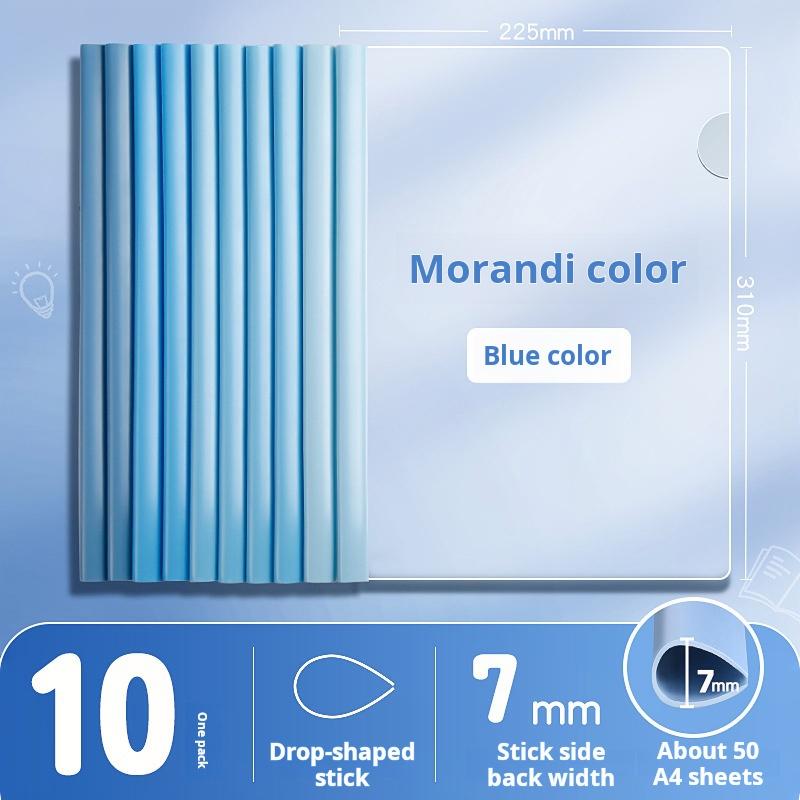 10pcs/pack A4 Drawbar Folder Sliding Bar Clip Paper Cover for Flipchart, Lightweight and Flexible, Suitable for School Use