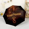 Galatasaray1 Customized Name Umbrella Portable Automatic Umbrella Compact 8-Rib Design Compact Design for Outdoor Daily Use Elegant