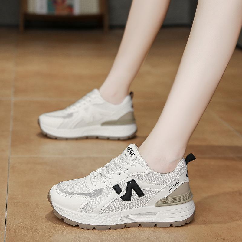 Forrest Gump Shoes Women's Summer 2025 New Super Fire Versatile Non-slip Casual Women's Shoes Soft Sole Light Running White Shoes