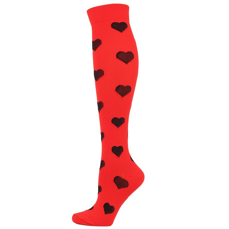 Unisex Outdoor Compression Sports Socks: Elastic, Knee-High, for Cycling & Fitness
