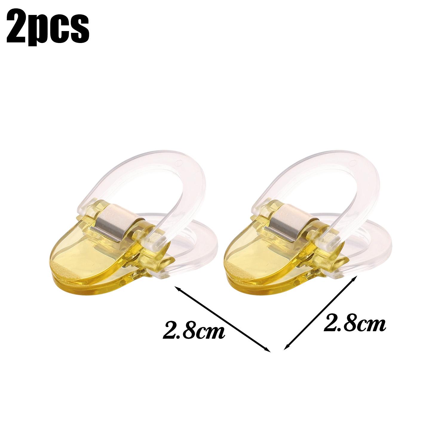 

2-20pcs new Round Upgraded Invisible Leg Shortening Clips Book Label Edge Clips Multifunctional Anti Dragging Leg Fixing Device (yellow,2pcs) жовтий