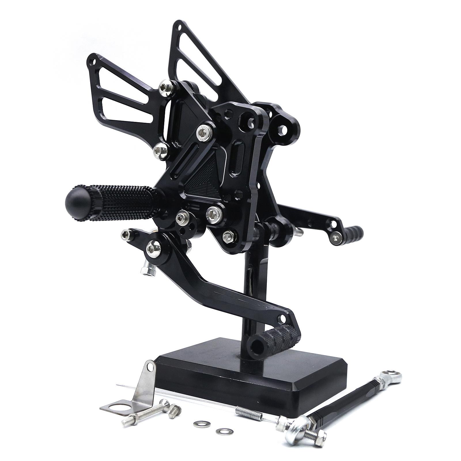 For Kawasaki Ninja 500 Ninja500 Z500 2024 2025 CNC Footpeg Footrest Rearset Foot Peg Rear Set Pedal Accessories чёрный