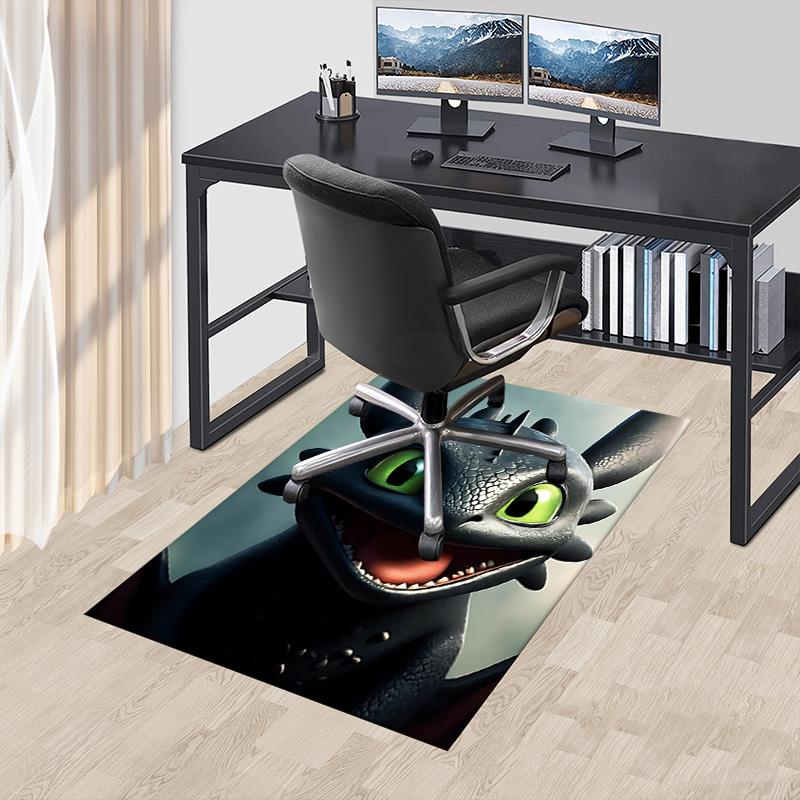 Dragon'S Friendly Smile Carpet For Playroom Bedroom Living Room Sofa Home Decorkids Game Area Rug Nonslip Floor Mat