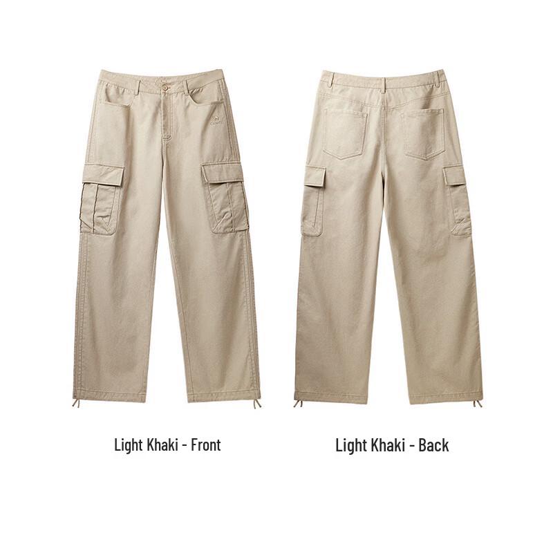 CAMEL Men's Vintage Cargo Wide-Leg Casual Pants