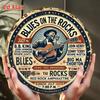 Vintage Blues Rock Concert Poster Metal Tin Sign Music Wall Art Decor