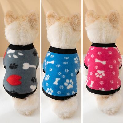 Haustierbedarf, Knochenmuster Katze Katze Hund Haustier Dicker Pullover Atmungsaktiv Haustier Herbst und Winter Hundebekleidung