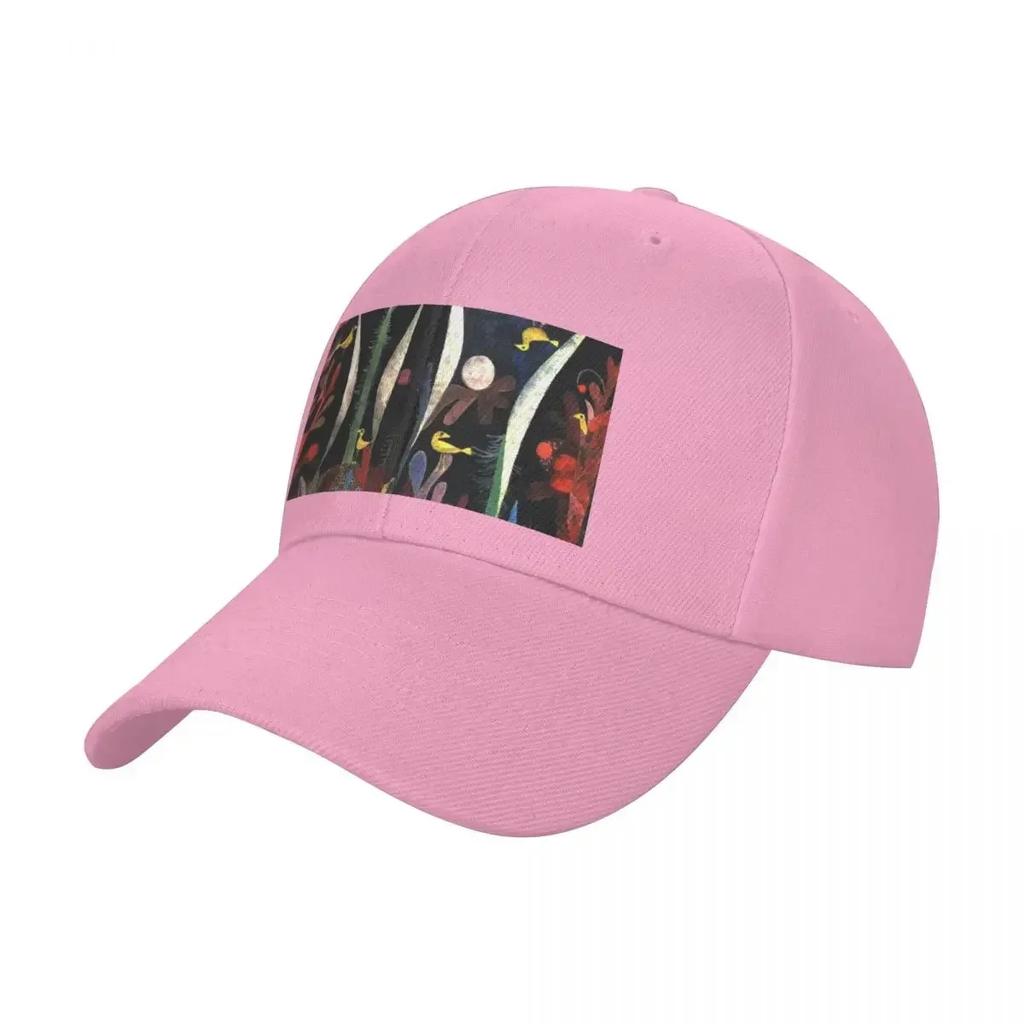 Landscape With Yellow Birds Paul Klee Expressionism Baseball Cap Trucker Cap Fishing Hat Mens Big Size Hat Mens Tennis Womens
