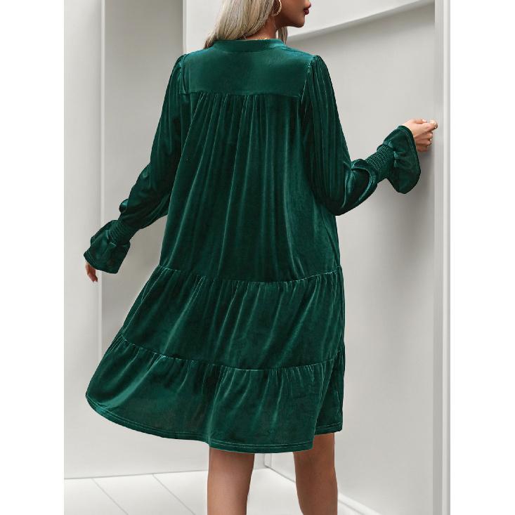 Frühling und Sommer, neues mehrfarbiges, lässiges Kleid aus reiner Baumwolle, vielseitig, elegant und sexy, für den Alltag, zum Dating und Pendeln für Damen