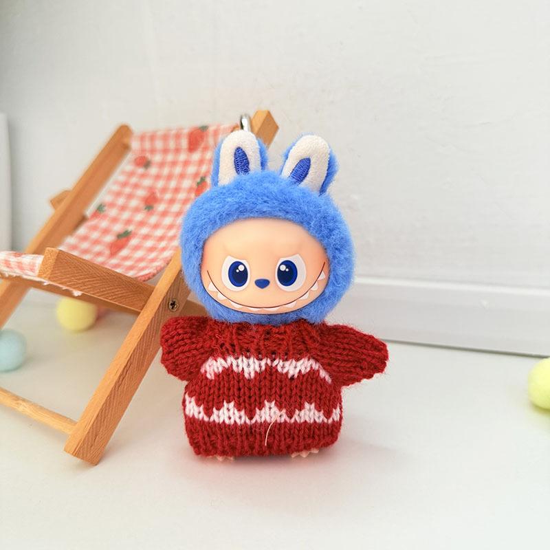 Mini Version 4.0 Vinyl Face Plush Blind Box Doll Clothes Christmas Set Small Nose Gaga Heart Bottom Password