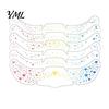 Water Transfer Makeup Patches 6Pcs Holographic Freckle Stickers, Shimmer Temporary Face Tattoos with Waterproof Easy Application Transfers Adhesive,