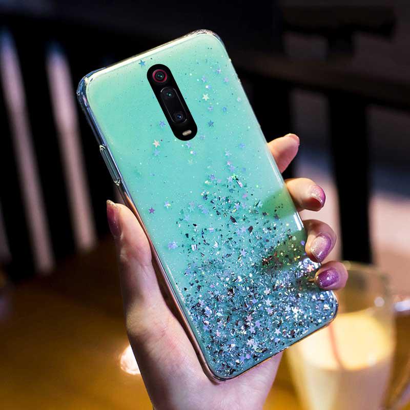 Phone Case For Xiaomi Redmi 9 9A 9C Cases Glitter Bling Cover Xiaomi Redmi Note 11 9 10 Pro 10S 9S Poco X3 NFC Pro F3 M3 Covers