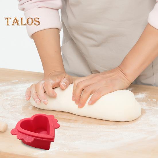 Heart And Circle Cake Pop Cutter Set 2-in-1 Plastic Cake Mold for Uniform Baking Cake Plunger Cutter