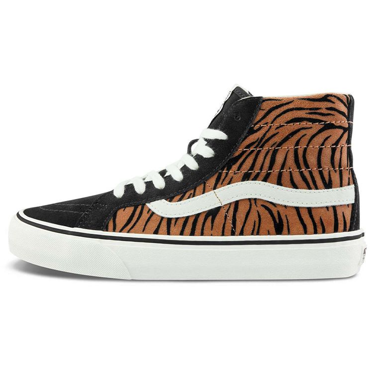 Vans Sk8 Decon Sf Comfortable High-Top Skate Shoes Unisex Sneaker Black Tiger-Stripe VN0A4UWN9ZY