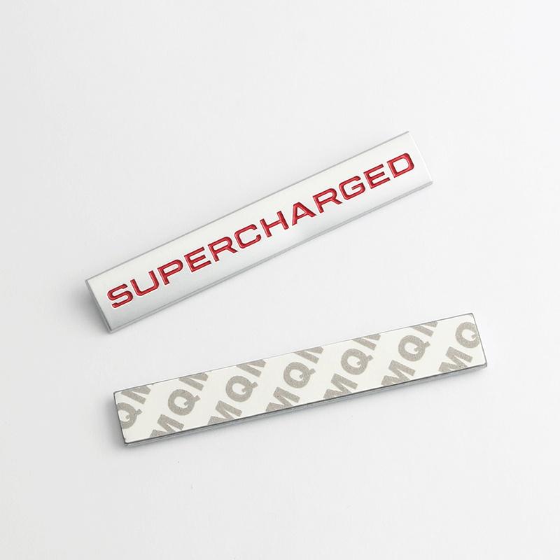 Car Sticker Metal Emblem Auto Badge Decal SUPERCHARGED Autoliography Logo for Sport Exterior Accessories