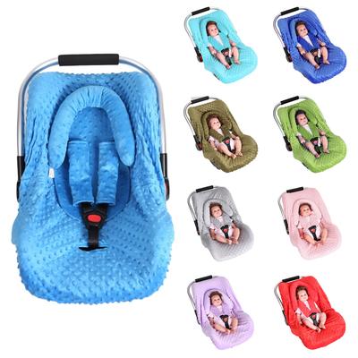 Infant Head and Neck Support Cushion Sleep Pillow & Strap Case for Carseat with Breathable Fabric and Easy Installation