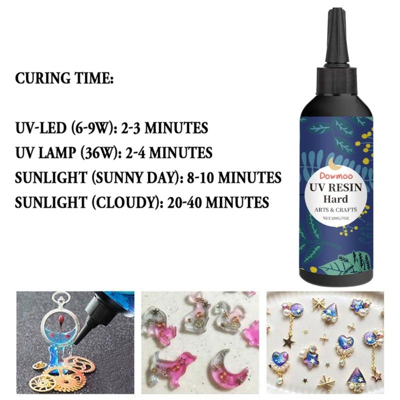 30/100/200g Ultraviolet Fast Curing Resin Jewelry Making Cure Sunlight Crafts Transparent UV Resin Hard Casting Coating