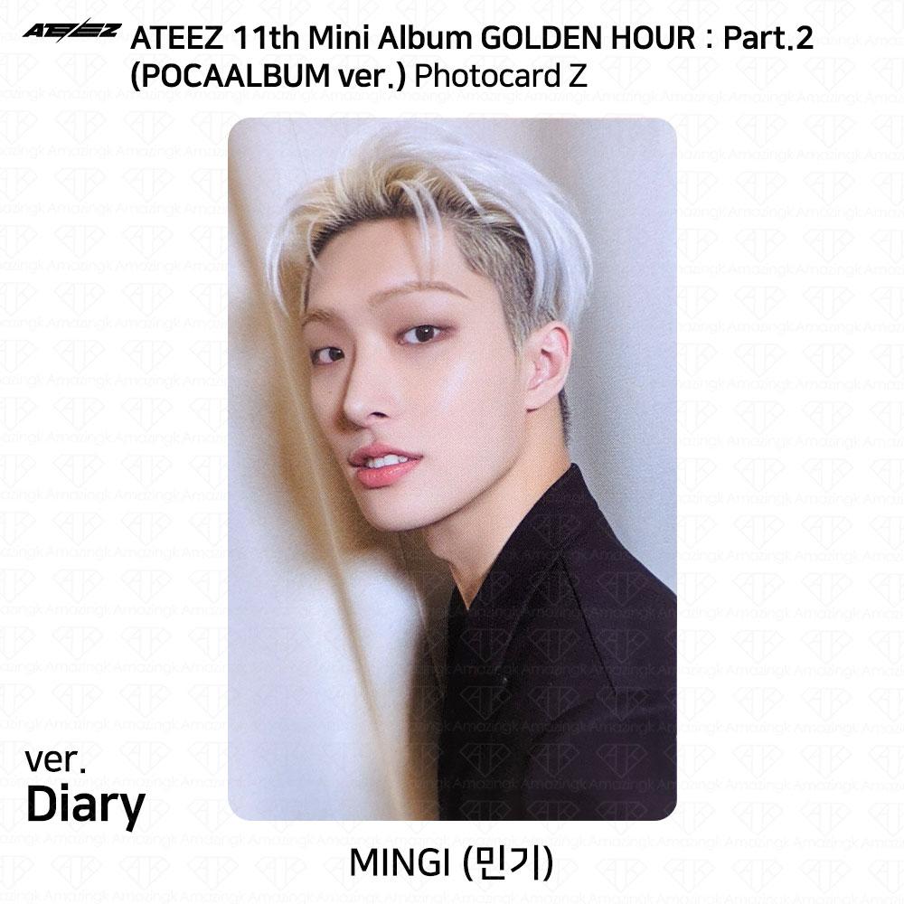 ATEEZ The 11th Mini Album Golden Hour Part.2 POCAALBUM Photocard DIARY VER