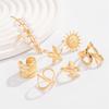 Stylish Sea Star Solar Designs Alloy Rings Comfortable Wear For Daily Outfits