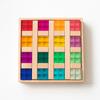 Transparent Rainbow 3D Building Blocks: Educational Acrylic Cubes for Children