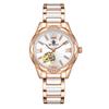 ORKINA Damen Luxus Automatische Mechanische Uhr Elegante Roségold Edelstahl Wasserdichte Armbanduhr Damenuhr